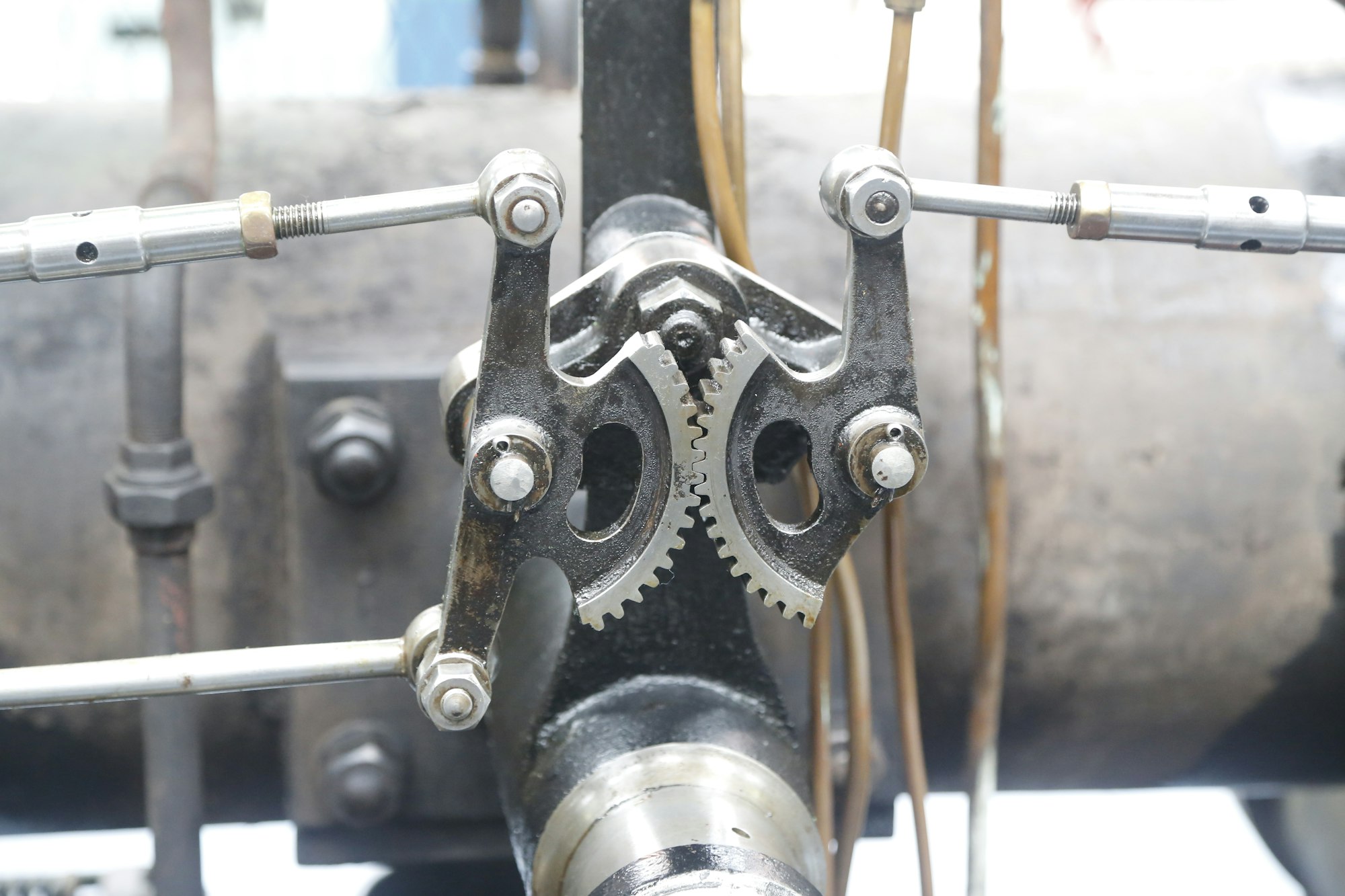Close-up of machine gears